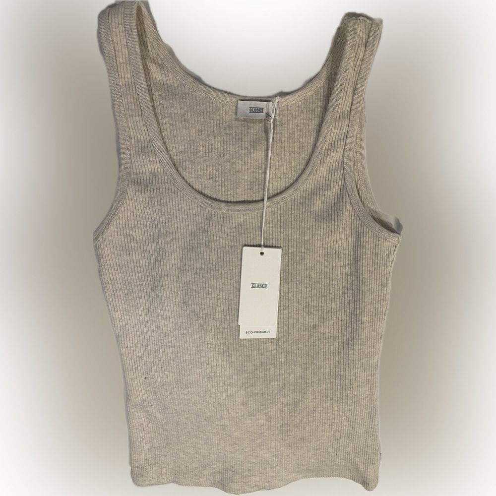 CLOSED Ribbed-knit Tank Top. NWT